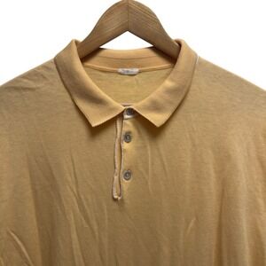 Malo Men's Sz 58 Orange Knit Cotton Short Sleeve Lightweight Golf Polo Shirt euc